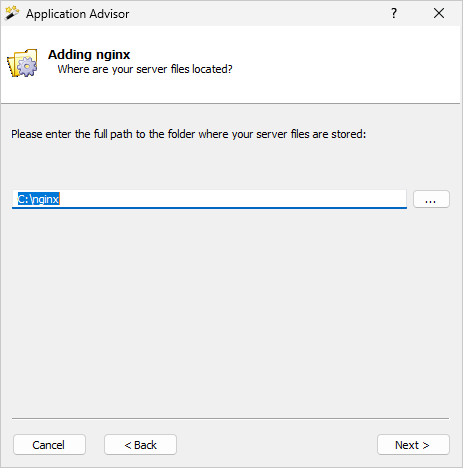 Enter the nginx server files folder (click to enlarge) Enter the nginx server files folder